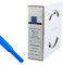Offgridtec 5m Schrumpfschlauch mit Kleber 9,5mm > 4,8mm Schrumpfrate, Dual-Wand, Halogenfrei, Flammhemmend, Wasserdichte Kabelisolierung, Leicht zu Schneiden, Inklusive Spenderbox, blau