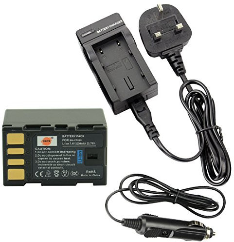 DSTE BN-VF823 Notebookakku + Ladegerät DC36U für JVC BN-VF823, BN-VF823U und JVC Everio GS-TD1, GY-HM70U, GY-HM100U, GY-HM150U, GZ-HMZ1U, GZ-MG230, GZ-MG255, GZ-MG275, GZ-MG330, GZ-MG335 etc....