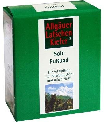 Allgaeuer Latschenk. Sole Fussbad Bad 10X10 g