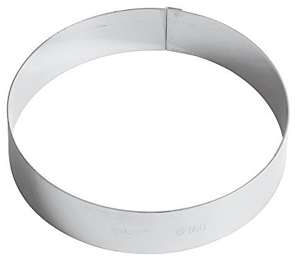 Paderno 47530-16 Anello per Torte Cm 16, Acciaio Inox