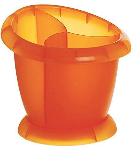 Excelsa Arco Iris escurridor para Cubiertos 14 cm, Color Naranja.