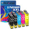 Tito-Express PlatinumSerie 5X Druckerpatronen XXL T1291-T1294 12XL kompatibel mit Epson | SX230 SX235 SX235W SX420W SX425W SX430W SX435W SX440W SX445W SX525WD SX535WD SX620FW