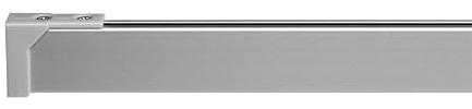 Croydex Mod 400 760 x 1675 mm Angled Rail, Silver