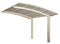 XIMAX Aluminium Design-Carport Portoforte Standard-Ausführung Typ 60 Edelstahl-Look
