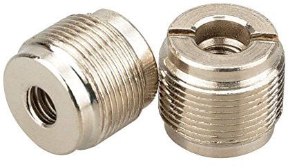 CAMVATE Microphone Mount Adapter 5/8-27 Male to 1/4-20 Female 2 Pieces