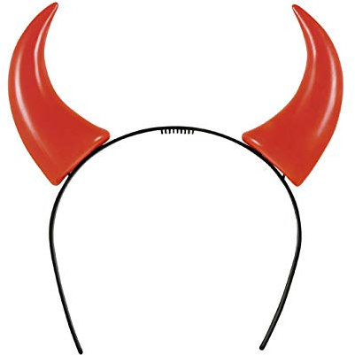 Boland - Tiara 97015 Serre-tête Cornes Diavoletta pour Adultes, Rouge, Unique Taille