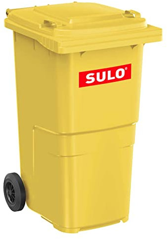 Sulo – Contenedor de basura grande con ruedas 240 Litros Amarillo