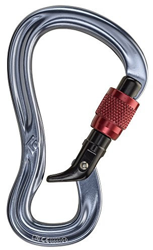 Black Diamond Gridlock Screwgate Dark Gray/red