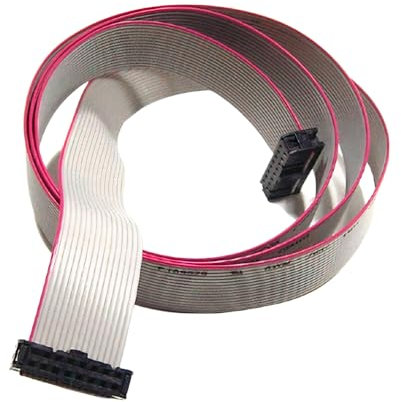 Easyricambi - Kit Connettori Elettrici per Scheda Micronova Stufa a Pellet, Connettore 16 Poli con Cavo Flat Lungo 118 cm per Collegamento Tastiera o Display alla Centralina Elettronica di Molte Stufe
