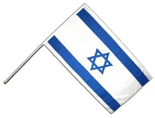 Flaggenfritze STOCK Bandiera schwenk Bandiera ISRAELE 60 x 90 cm