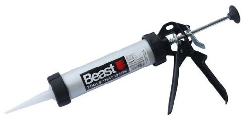 Profi Alu Kartuschenpresse, Silikonpistole, Kartuschenpistole, Silikonpresse, Silikon Spritze für 310 ml Kartuschen inkl. 9,5 cm Spritzdüse