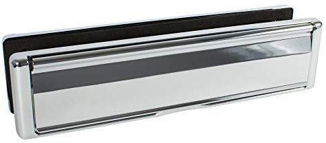 Avocet LPAFCH Affinity 12 Polished Chrome Letterplate Premium Heavy Duty Sprung Letter box