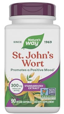 Nature's Way St. John’s Wort Premium Extract Promotes Positive Outlook* Non-GMO 90 Capsules