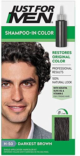 Just For Men Shampoo In #H-50 Haircolor Darkest Brown (2 Pack)