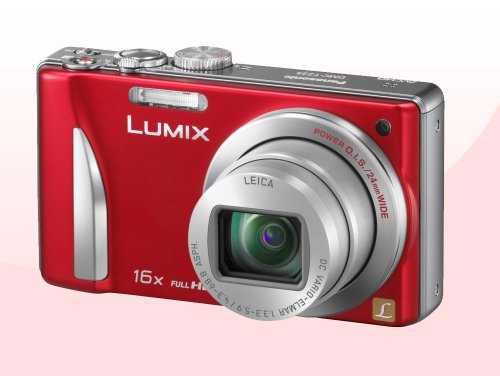 Panasonic Lumix DMC-TZ25 - Cámara compacta de 12.1 MP (Pantalla de 3, Zoom óptico 16x, estabilizador de Imagen óptico, vídeo Full HD 1080p) Color Rojo