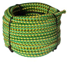 Chapuis - Sandow Couleur - Caoutchouc Elastique - Gaine Tressée - Résistance à la Rupture Indicative 40 kg - Diamètre 4 mm - Longueur 50 m - Haute Fiabilité