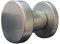 Alpertec 40400160K1 Aluminium Knopf auf Rosette Ø 50 mm in silber eloxiert Drückergarnitur Türdrücker Türbeschläge Neu