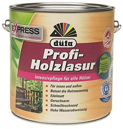 Düfa Express Profi-Holzlasur 4 L Edelmatt FARBWAHL!!!, Farbe:Kiefer