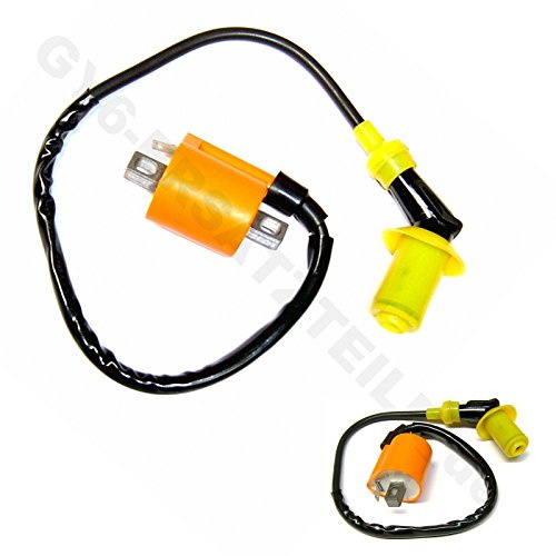 TUNING ZÜNDSPULE MIT ZÜNDKERZEN STECKER für 2-TAKT MOTOREN KREIDELR ADLY GENERIC CPI BENELLI BETA REX ZEST MBK APRILIA ARROX KEEWAY MALAGUTI 1E40QMB
