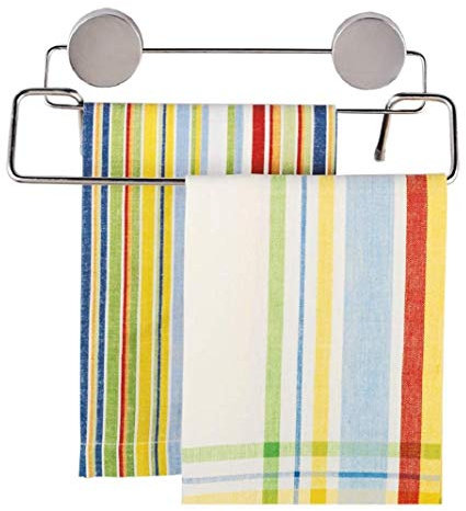 Better Houseware 2409 magnetisch Doppel-Handtuchstange, Edelstahl