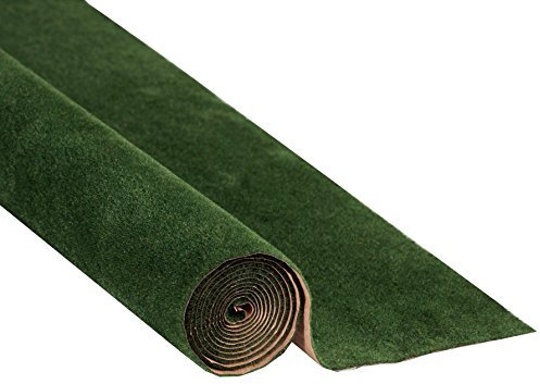 NOCH Grasmatte „Dunkelgrün“, mit Kunstgras, 120 x 60 cm ideal für Modellbau und Krippenbau