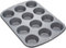 Wilton Recipe Right Muffinform für 12 Muffins: Antihaftbeschichtet Muffinblech 12er Backblech Gute Wärmeübertragung - 28 x 20 x 2,5 cm