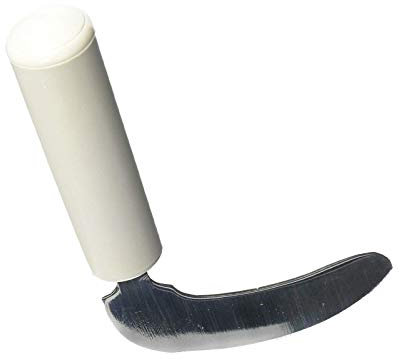 HOMECRAFT Queens Cutlery, Angled Knife (Eligible for VAT relief in the UK) Stainless Steel Adaptive Dining Utensil for Elderly, Disabled, Large Built-Up Handle for Good Grip, Dishwasher Safe