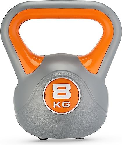 Gymtek Kettlebell 8kg, Gewichte Hantel für Krafttraining, Workout Gewicht mit Ergonomischer Griff, Kettlebell für Muskeltraining, Sport Geräte für Zuhause, Fitness, Gymnastik, Home Workout Equipment