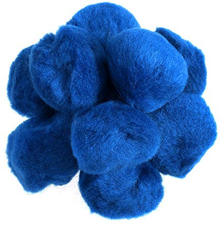 25 Royal Blue 50mm or 2in Craft Pom Poms |Pompoms for Crafts