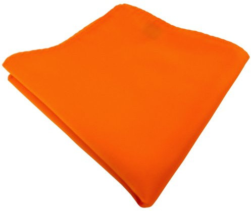 TigerTie Designer Einstecktuch in orange pastellorange hellorange einfarbig uni