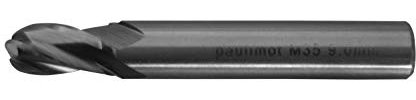 PAULIMOT Kugelkopffräser 4-schneidig 9 mm