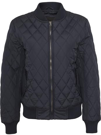 Urban Classics Damen Diamond Quilt Nylon Jacket Jacke, Navy, S