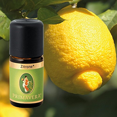 Primavera Bio Duftöle für Aromatherapie zu je 5ml, Duft:Zitrone Bio