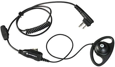Motorola HKLN4599 HKLN4599B Oreillette en D avec Microphone intégré et PTT, remplace 56517 56517F