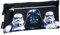 Star Wars Darth Vader und Stormtrooper Schatten Bleistift-Federmäppchen mit Zwei Taschen (schwarz)