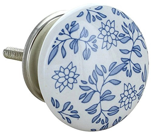 G Decor Royal Blue Ceramic Door Knob Vintage Shabby Chic Cupboard Drawer Pull Handle (Royal Blue I)