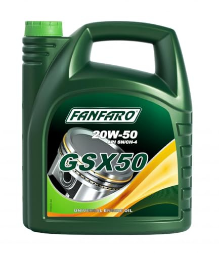 FANFARO Motoröl 20W-50 Master Line Mineralöl Motor Öl API SN API CH-4 GSX 50 5L Kompatibel mit HYUNDAI Tucson TL, TLE, MAZDA CX-5 KE, GH, TOYOTA Yaris Schrägheck P9, MITSUBISHI COLT VI Z3A, Z2A