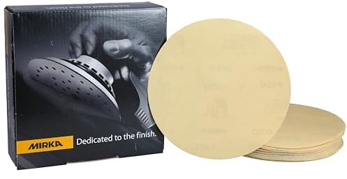 Mirka Gold universal sandpaper Ø 150mm / self-adhesive / grit P400, 100 pcs / For sanding plaster, filler, chipboard, wood, varnish