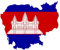 Werbetechnik Sotirios Papoutsis Auto Aufkleber KAMBODSCHA Sticker Konturgeschnitten (ca 11x9 cm)