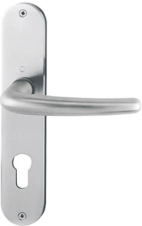 Hoppe 2820926 Türbeschlag Denver E1310Z/302 mit Profilzylinder-Lochung, Silber