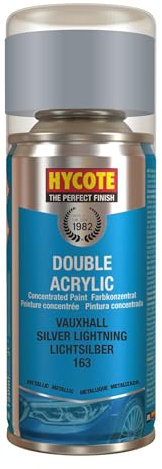 Hycote Double Acrylic Aerosol Car Spray Paint, Vauxhall - Silver Lightning, 150 ml