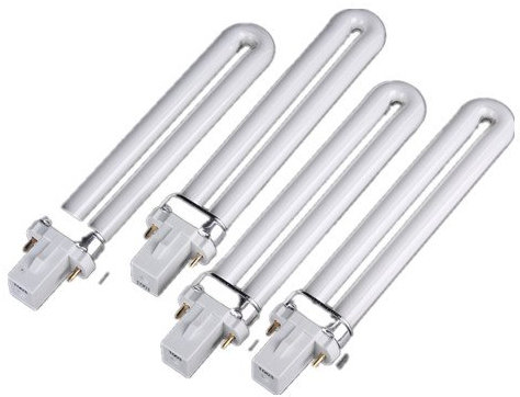 Toumett 4 X 9W Watt Bulb for Nail Art UV Lamp Light Replacement