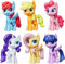 My Little Pony Figuren 8cm Spielzeug Sammelset mit 6 x Ponyfiguren bewegliche Figuren Geschenk für Kinder