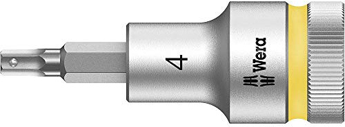Wera 05003820001 8740 C HF ZYKLOP BIT SOCKET WITH 1/2 DRIVE WITH HOLDING FUNCTION 4 X 60 MM