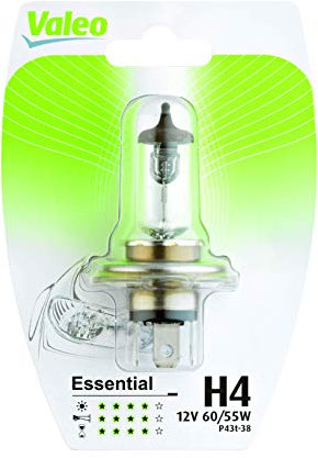 Valeo Halogen Glühlampe, H4-Essential-Blister x1, 32006