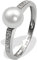 Goldmaid Damen-Ring 9 Karat 375 Weißgold 1 Süsswasserperle 10 Diamanten 0,09 ct. Gr. 52 (16.6) Pe R3601WG37552 Verlobungsring Diamantring