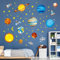 Decowall DW-1307 Sonnensystem Planeten Platz Weltraum Wandtattoo Wandsticker Wandaufkleber Wanddeko für Wohnzimmer Schlafzimmer Kinderzimmer (Mittlere) (Englisch Ver.)