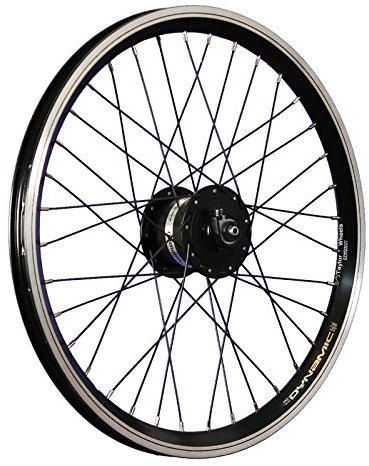 20 Zoll Vorderrad Grünert Dynamic4 Shimano DH-C3000 Nabendynamo schwarz
