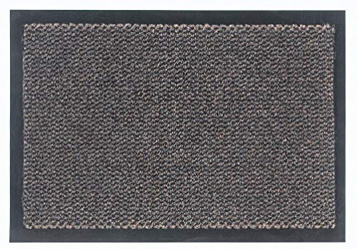 TARRÉS Saphir Fußmatte, 60 x 90 cm, 100% Polypropylen, Staub- und rutschfest, Braun