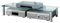 VCM Felino Maxi Glass TV Top Attachment, Silver/Clear Glass